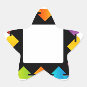 Adesito Estrela Caixa de texto com setas