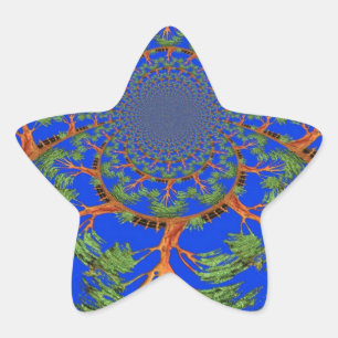 Adesito Estrela Caleidoscópio Acacia Tree Art Impressão/Gráfico