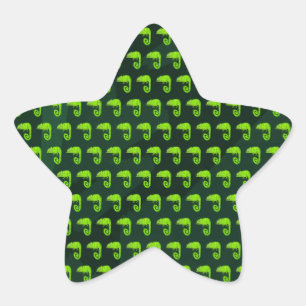 Adesito Estrela Camaleão bonito verde