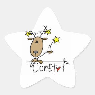 Adesito Estrela Camisas e Presentes de Natal do Rena Cometa