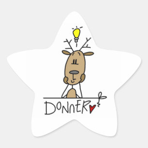 Adesito Estrela Camisetas e Presentes de Natal do Reindeer Donner