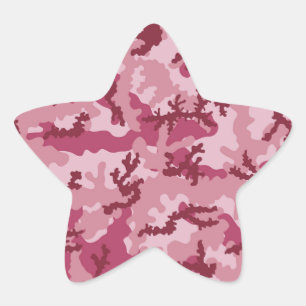 Adesito Estrela Camuflagem rosa