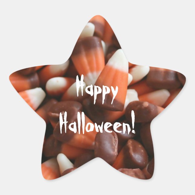 Adesito Estrela Candy Corn Star Sticker (Frente)