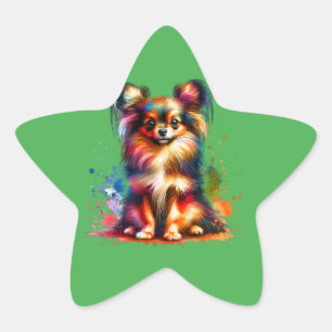 Adesito Estrela Cão de Brinquedo Russo