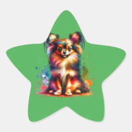 Adesito Estrela Cão de Brinquedo Russo