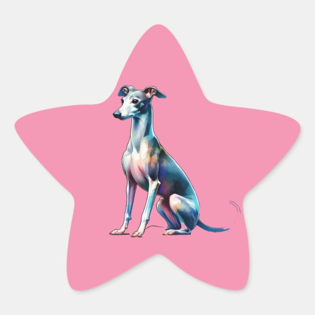 Adesito Estrela Cão de Greyhound Italiano (Frente)