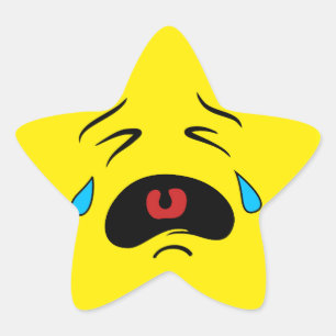 Adesito Estrela Cara de grito triste super Emoji