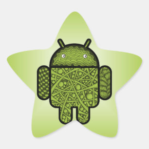 Adesito Estrela Caráter de porta de bolhas para o robô Android