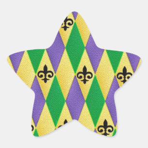 Adesito Estrela Carnaval Harlequim Flor de Lis