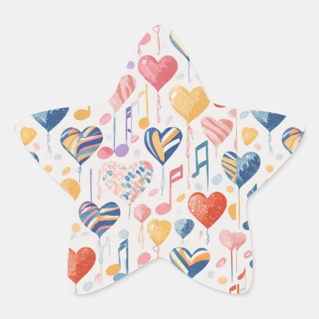 Adesito Estrela Cartaz-estrela do coração (Frente)
