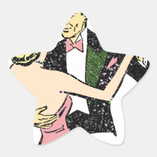 Adesito Estrela casal de dança de vintage