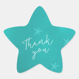 Adesito Estrela Casamento com estrelas-do-mar azul-turquesa