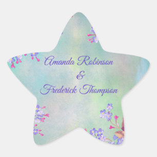 Adesito Estrela Casamento com Flor de Lavanda Lilac