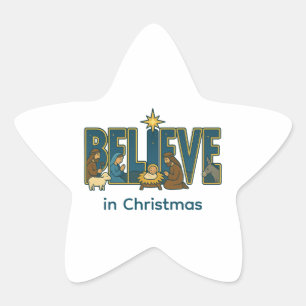 Adesito Estrela Cena de natal acreditar