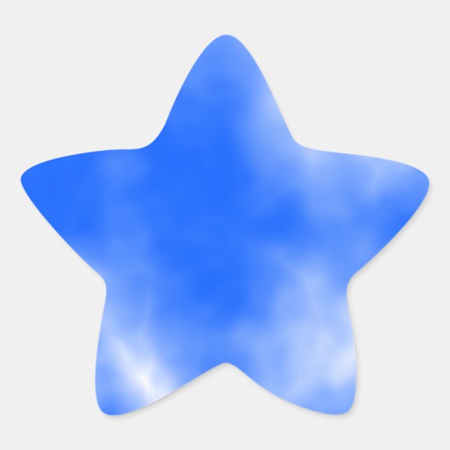 Adesito Estrela Céu azul com nuvens brancas. (Frente)