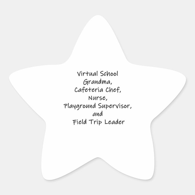Adesito Estrela Chef de Café da Vovó da Escola Virtual (Frente)