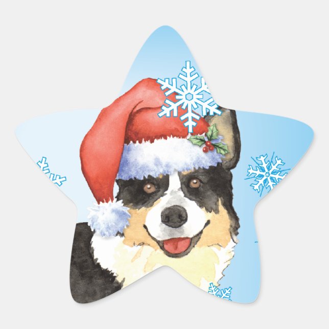 Adesito Estrela Christmas Cardigan Welsh Corgi (Frente)