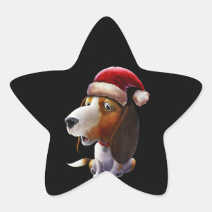 Adesito Estrela Christmas Lights Santa Hat Beagle Cute Gifts Dog