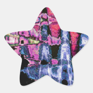 Adesito Estrela Cinzas de Cinza Roxo bonito e Aquarelas Negras