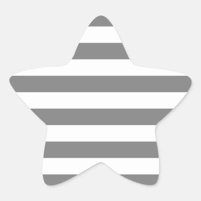 Adesito Estrela Cinzas e faixas brancas (Frente)