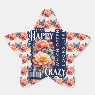 Adesito Estrela Citação Feliz Engraçada Por Toda A Impressão