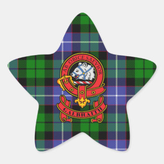Adesito Estrela Clan Galbraith Star Sticker com Crest
