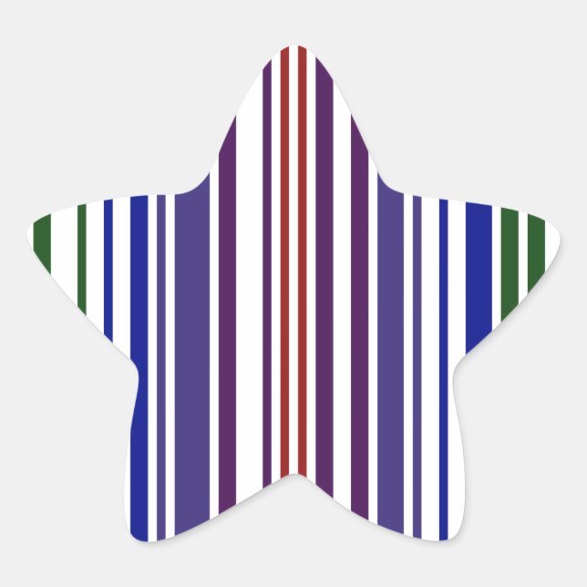 Adesito Estrela Código de Barras do Arco-Íris Duplo (Frente)