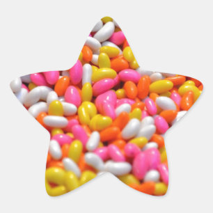 Adesito Estrela Confeitos coloridos do feijão de geléia dos doce
