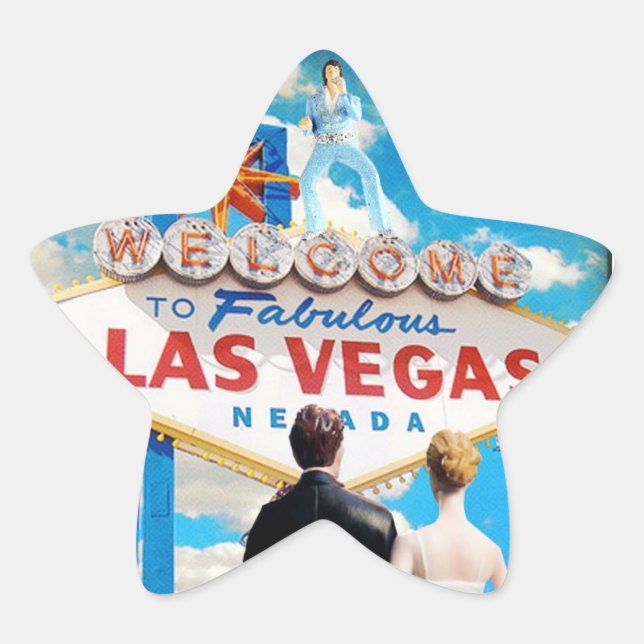 Adesito Estrela Convite de Casamento de Las Vegas (Frente)