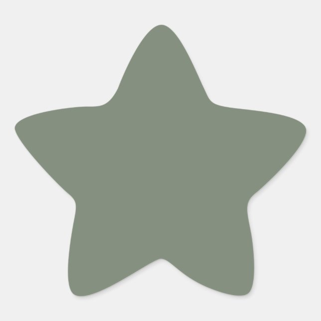 Adesito Estrela Cor de Tendência Desligado Cinza Verde (Frente)