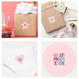 Adesito Estrela Corações e Flores Bonitos Melhor Mãe De Sempre