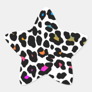 Adesito Estrela Corey Tiger 80s Manchas de Leopardo (Branco)