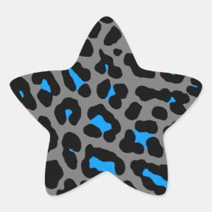 Adesito Estrela Corey Tiger 80s Manchas de Leopardo (Cinza)