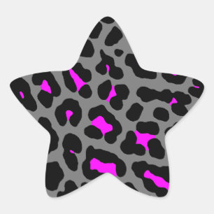 Adesito Estrela Corey Tiger 80s Manchas de Leopardo (Cinza)