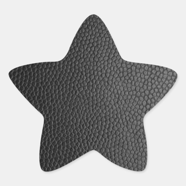Adesito Estrela Couro de Cobra Preto (Frente)