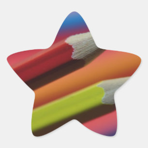 ADESITO ESTRELA CRAYONS DE LÁPIS, DE COR