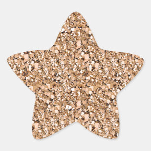 Adesito Estrela Cristal de Druzy - cor cor-de-rosa do ouro
