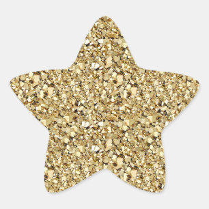 Adesito Estrela Cristal de Druzy - cor do ouro amarelo