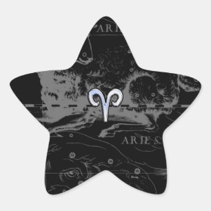 Adesito Estrela Cromo como Aries Zodiac Sinal em Hevelius Black