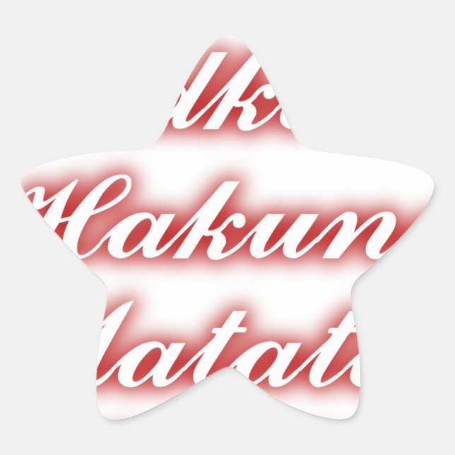 Adesito Estrela Cupcakes vermelhos Vodka Hakuna Matata FUNNY. (Frente)