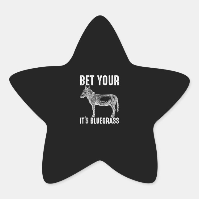 Adesito Estrela Cute Donkey | Presentes para músicos | Ofertas de  (Frente)