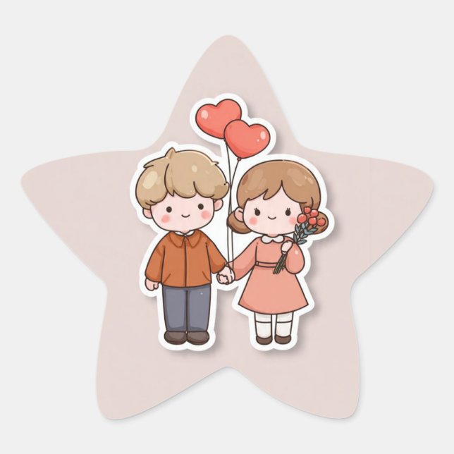 Adesito Estrela Cute Sticker  (Frente)