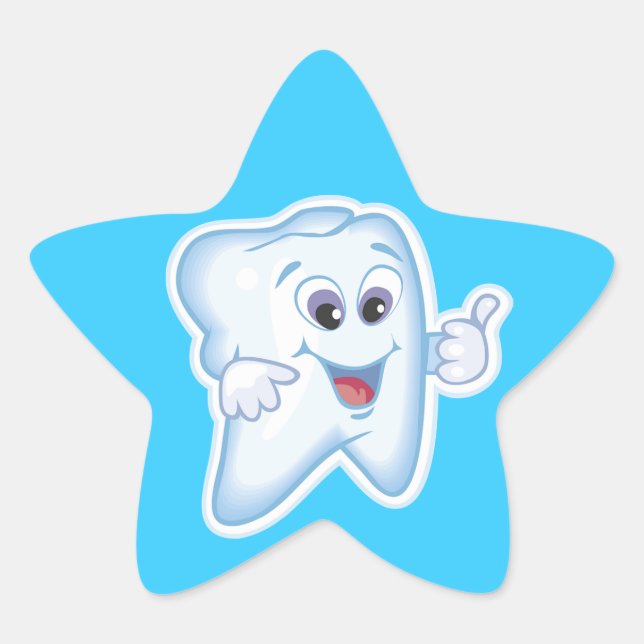 Adesito Estrela Dente feliz saudável (Frente)