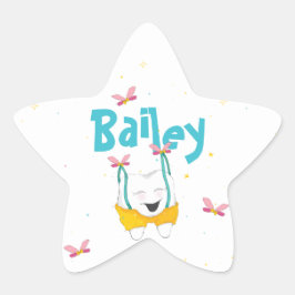 Adesito Estrela Dente Mágica em Suspendedores Personalizados em Az