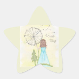 Adesito Estrela Deseje uma garotinha dandelion