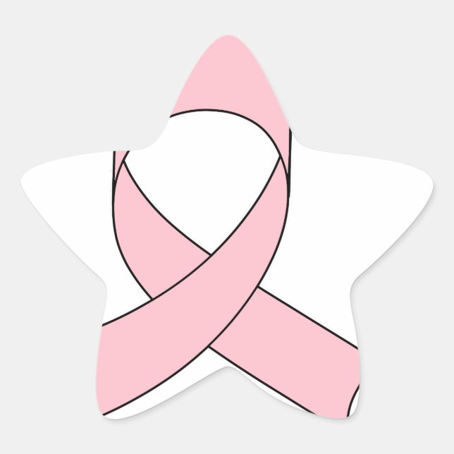 Adesito Estrela Desenho da Fita Rosa (Frente)