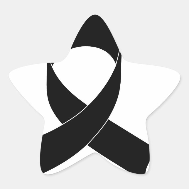 Adesito Estrela Desenho de Fita Preta (Frente)