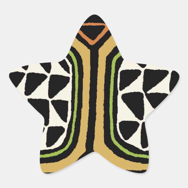 Adesito Estrela Desenho de Têxtil Africano Kuba (Frente)
