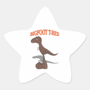 Adesito Estrela Desenho T-Rex de Pé Grande