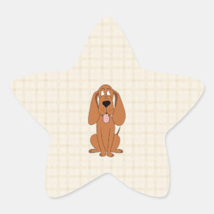 Adesito Estrela Desenhos animados do cão de Brown. Hound.